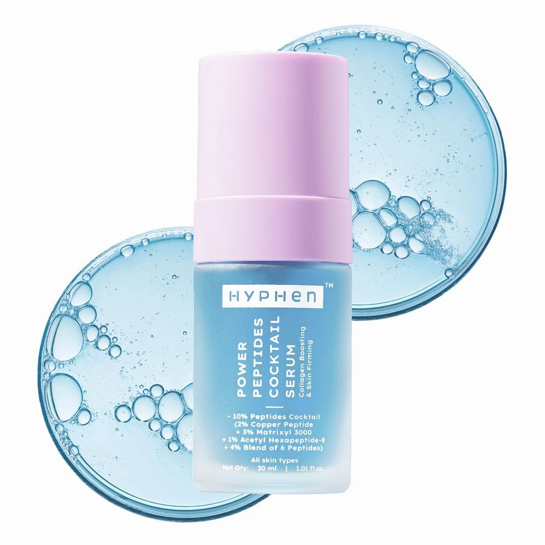 10% Power Peptide & 2% Copper Peptide Serum| Advanced Anti-Aging Formula | Reduces Fine Lines & Wrinkles | Glowing Skin | Face Serum For Men & Women | All Skin Types - 30ml