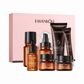 2 Pack For SADOER Retinol Skin Care Set,Facial Care 7 Piece Set,Skin Care Kit,Cleansing Moisturizing Skin Care Collection,Contains cleansing lotion toner facial creams eye cream serum