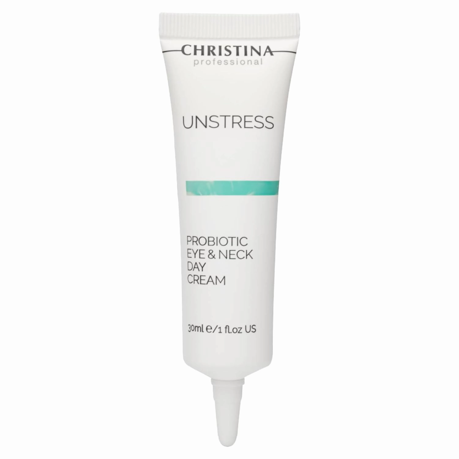 -CHRISTINA- Unstress Probiotic Eye & Neck Day Cream for Face | Peptide Eye Cream Nourishes, Protects, & Soothes Face Skin | Face Moisturizer for Normal, Dry & Sensitive Skin 1 fl. oz (30 ml)
