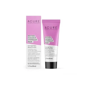 Acure Revived Radiance Overnight Mask, for Fine Lines, Wrinkles & to Restore Overall Radiance to Tired Lackluster Skin, 1.7 Fl Oz