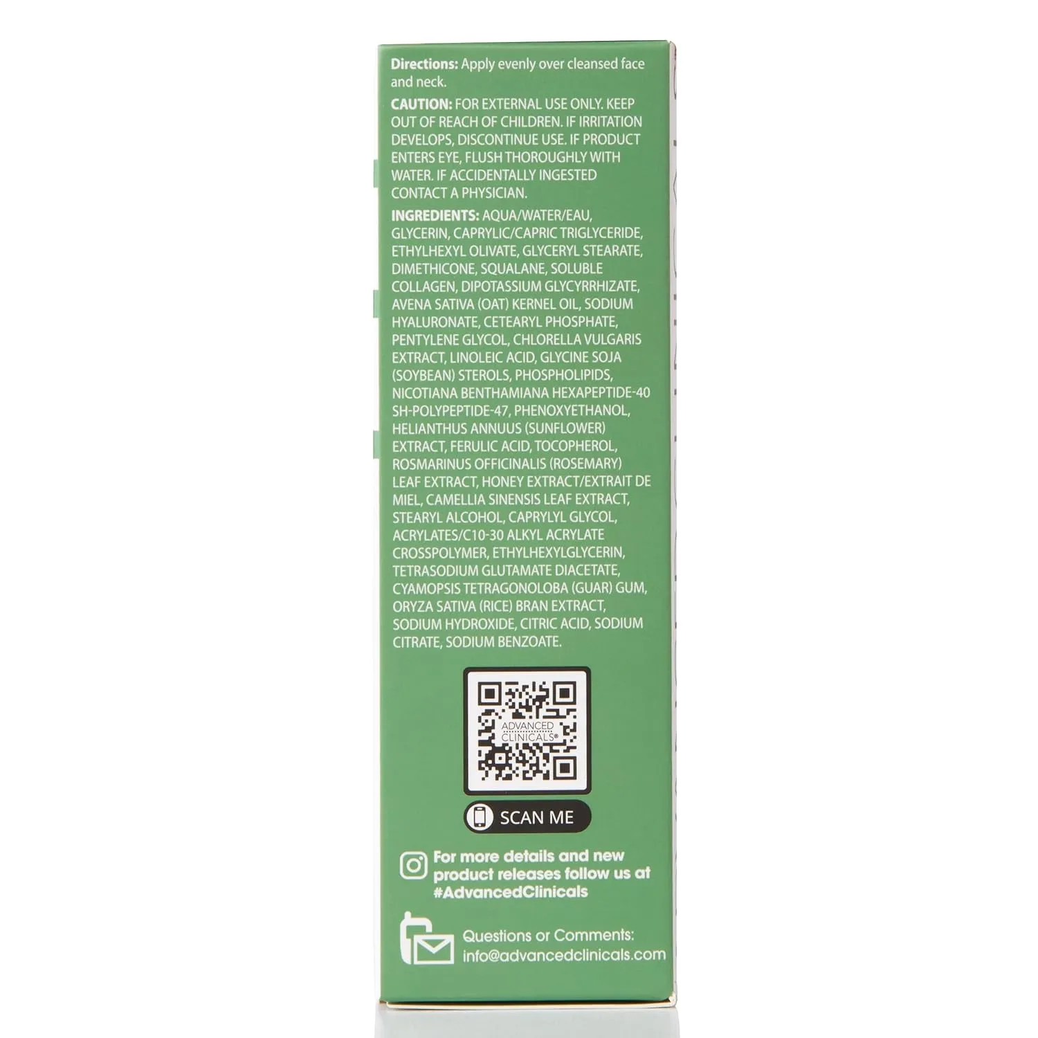Advanced Clinicals Collagen Serum For Face | Visible Anti Aging Collagen Peptide Serum   Hyaluronic Acid Moisturizer Improves Look Of Wrinkles, Dry Skin, & Fine Lines, No added Fragrance, 2-Pack