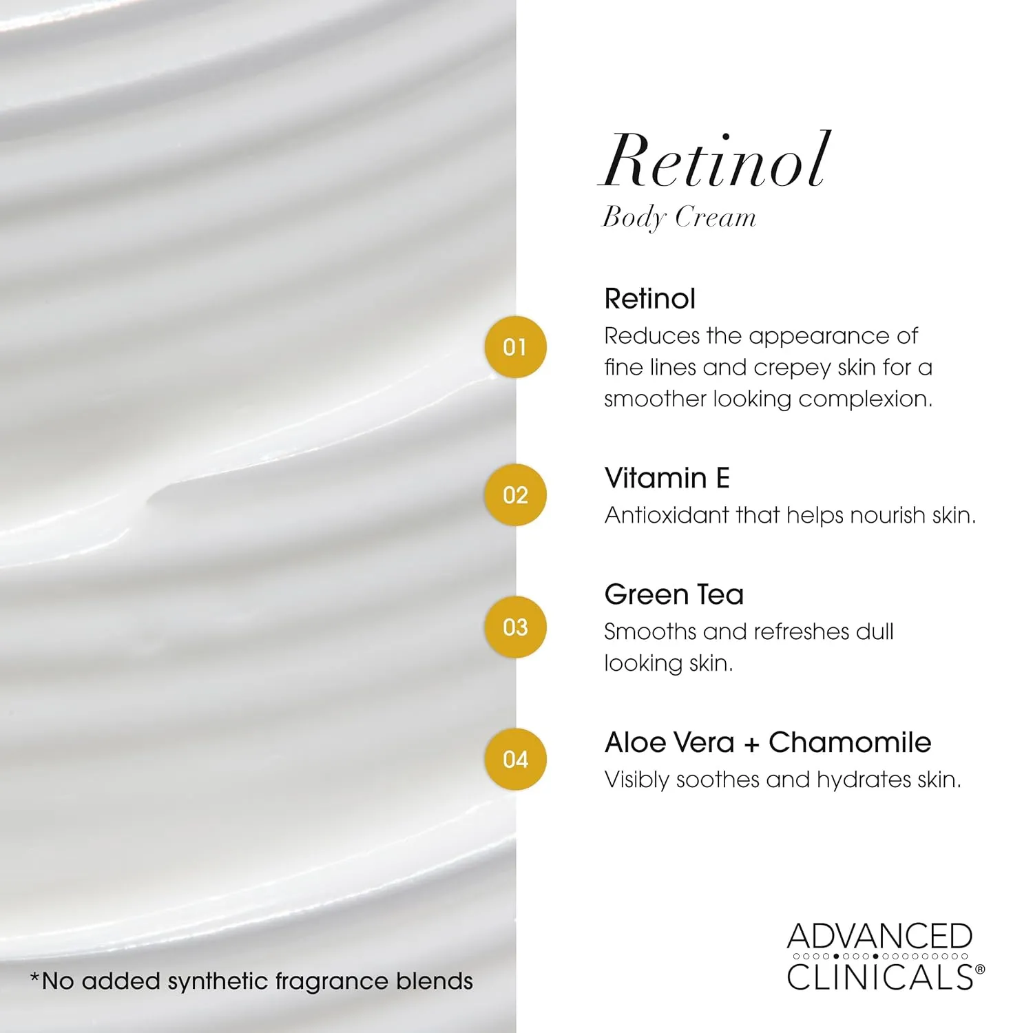 Advanced Clinicals Retinol Body Lotion   Brightening Vitamin C Lotion 2pc Skincare Set For Women & Men | Body Cream & Face Moisturizer Set Helps Improve The Look Of Dark Spots & Uneven Skin Tone, 2PC