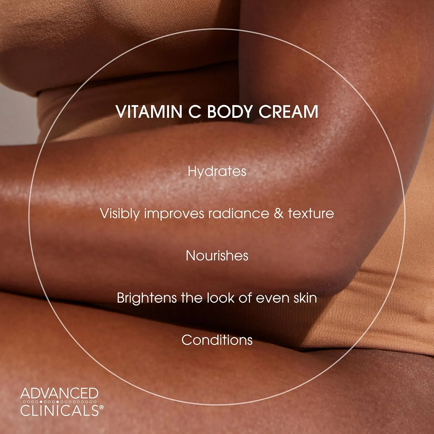 Advanced Clinicals Vitamin C Cream Visibly Brightening Body Lotion | Vitamin C Moisturizer Skin Care Body Cream For Women & Men Helps Visibly Improve Look Of Dark Spots & Uneven Skin Tone, 2-Pack