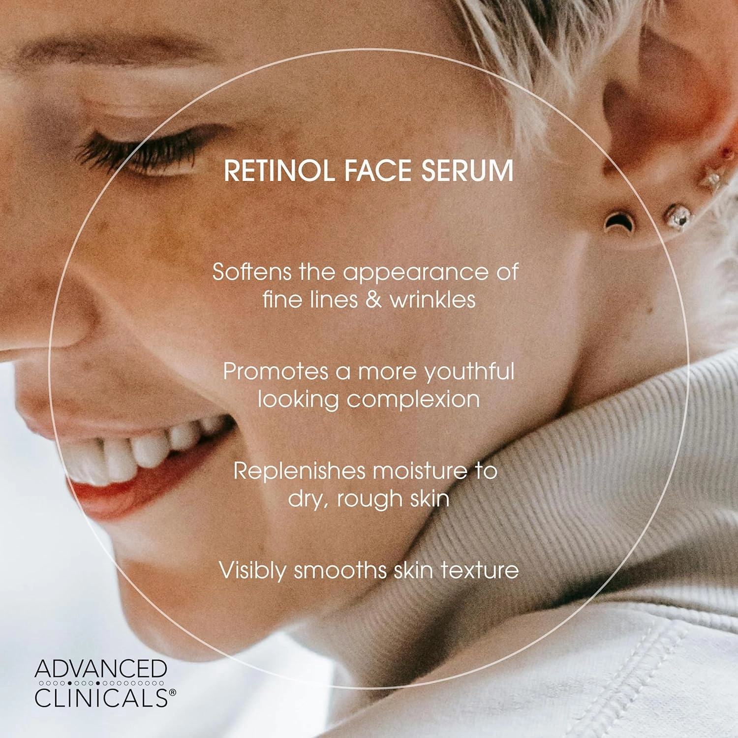 Advanced Clinicals Retinol Body Lotion   Retinol Serum 2PC Skincare Set For Women & Men Helps Diminish Appearance Of Crepey Skin | Face Serum & Body Cream Visibly Improves Look Of Wrinkles & Sagging