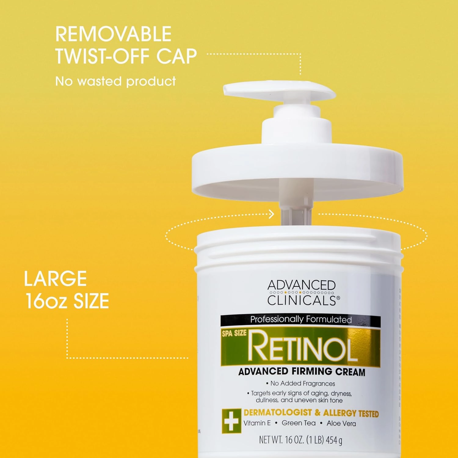 Advanced Clinicals Retinol Body Lotion   Retinol Serum 2PC Skincare Set For Women & Men Helps Diminish Appearance Of Crepey Skin | Face Serum & Body Cream Visibly Improves Look Of Wrinkles & Sagging