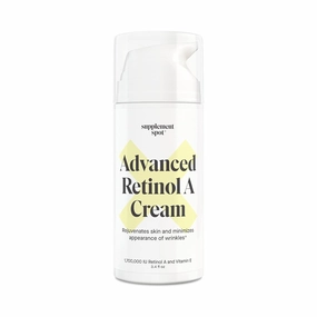 Advanced Retinol A Cream - Moisturizer w/Vitamin E, Coconut & Almond Oil- Retinol Daily Anti-Aging Cream for Face – for Smoother Looking Skin (3.4 oz)
