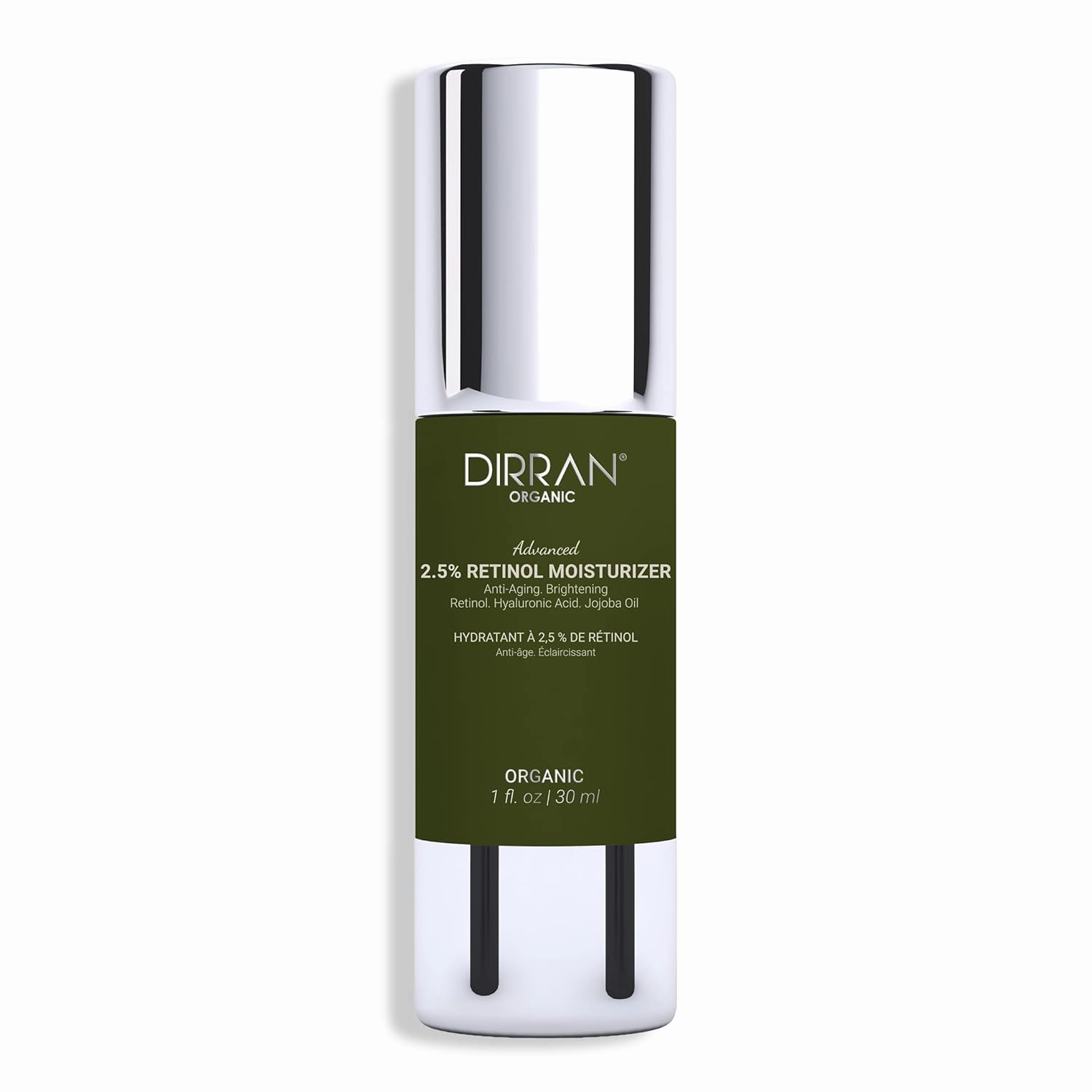Advanced Retinol Moisturizer (2.5%) Diminishes The Appearance Of Lines, Wrinkles, and Premature Aging Due to sun exposure Minimizes Appearance of Pores & Improve Discolorations.