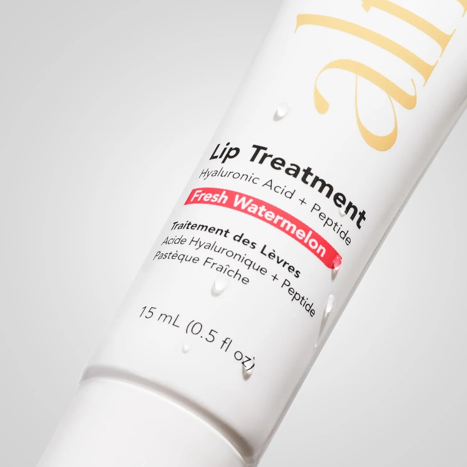 Alfie Hyaluronic Acid Lip Booster -Watermelon Flavor -15ml/0.5 Fl. Oz -Peptide Lip Treatment -Lip Plumper & Filler -Lip Serum & Moisturizer -Lip Volume Hydrating Treatment -Vegan Friendly, Non-Toxic