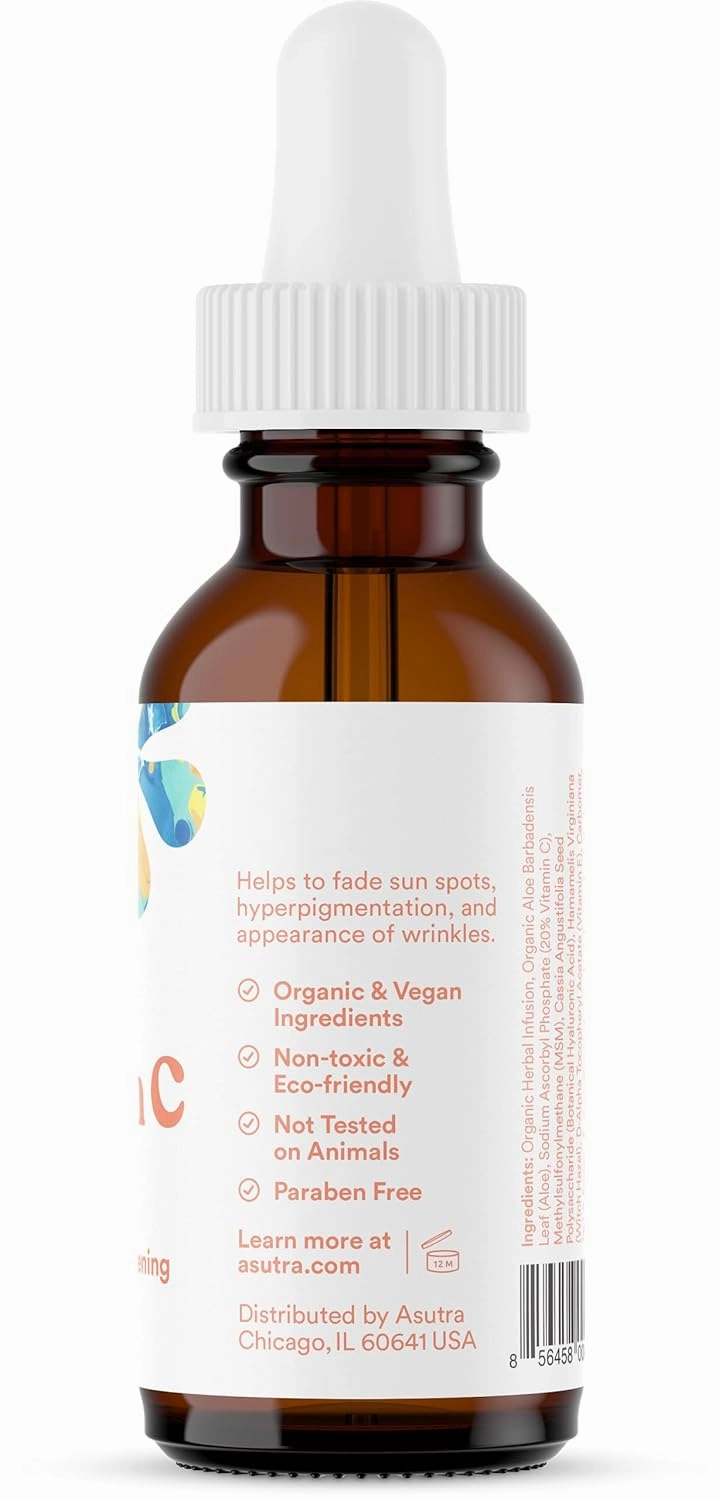 ASUTRA Serum Variety Pack, 3 Products - 1 fl oz 2.5% Retinol Face Serum, 1 lf oz 20% Vitamin C Face Serum, 1 fl oz Hyaluronic Acid Face Serum
