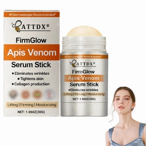 ATTDX FirmGlow Apis Venom Serum Stick, Advanced Firming and Wrinkle Reducing Cream, Botox Bee Venom Firming Serum Stick, Botox Bee Venom Cream for Body Lifts, Moisturizing, Lifting & Recovery (1)