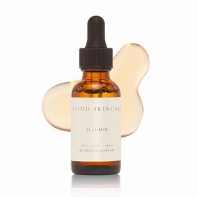 AziMD Skincare Illumic 15% Vitamin C Serum with Ferulic Acid, Vitamin E & Peptides | Reduces Pigmentation & Wrinkles, Boosts Collagen, Firms & Brightens | Antioxidant UV & Environmental Protection