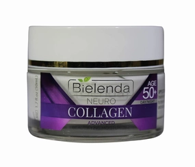BIELENDA, NEURO COLLAGEN 3 PEPTIDE,VITAMIN C & E, AGE 5 0 ,ADVANCED BEAUTIFYING MOISTURIZER, DAY/NIGHT 1.7 FL OZ
