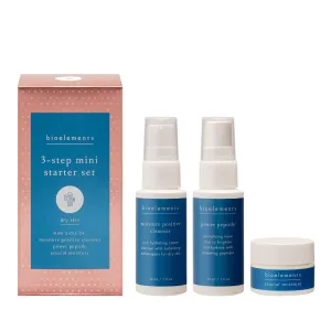 Bioelements 3-Step Starter Set: Dry Skin - Includes Moisture Positive Cleanser, Power Peptide Toner & Crucial Moisture Moisturizer