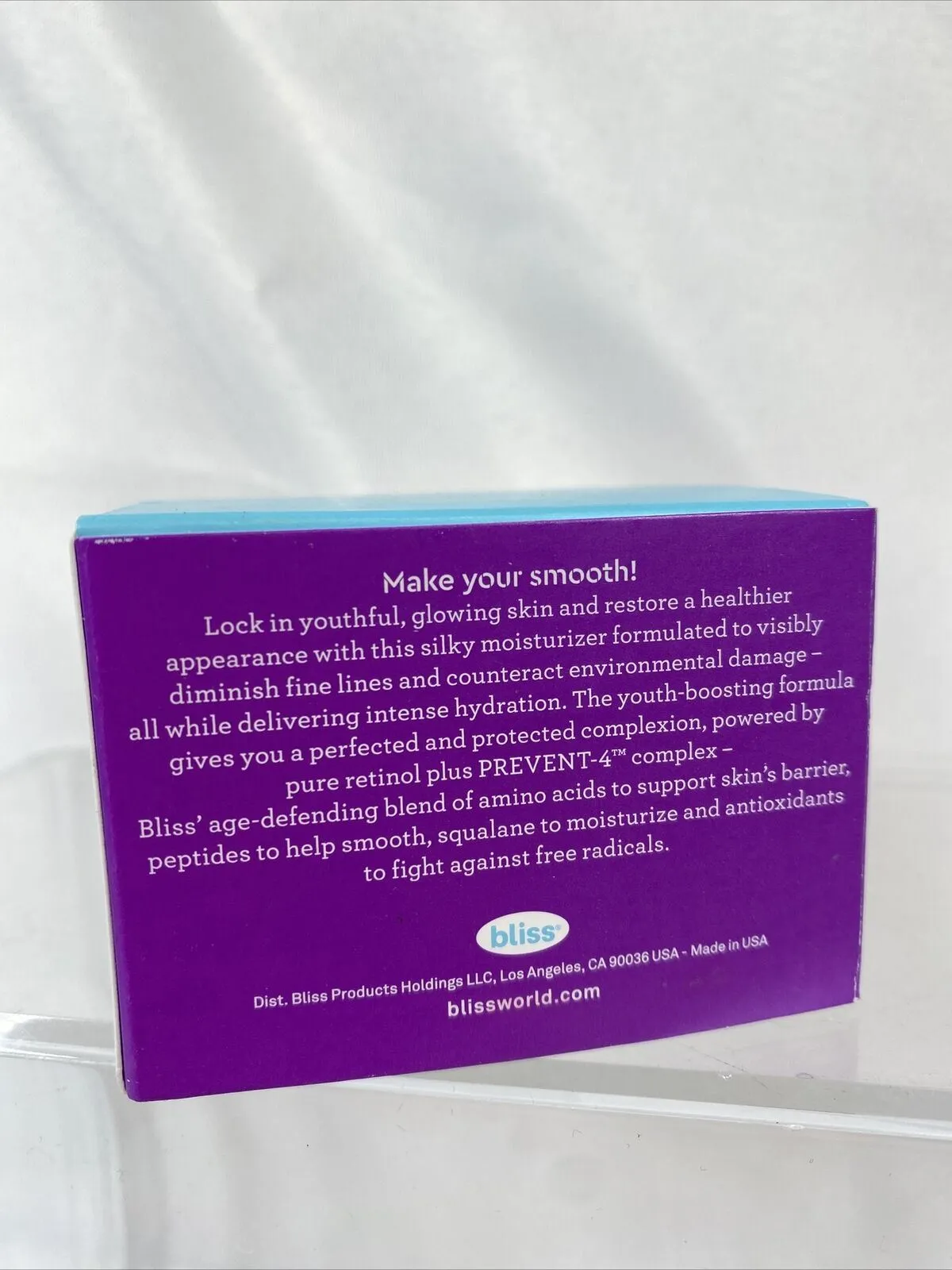 Bliss Youth Got This Prevent-4   Pure Retinol Deep Hydration Moisturizer 1.7oz