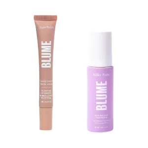 Blume Superbalm   Milky Fade Bundle - Lip Moisturizer with Shea Butter and Squalane to Heal Dry, Cracked Lips and Skin-Restoring Dark Spot Serum for Improved Texture & Brightness - 2 Count