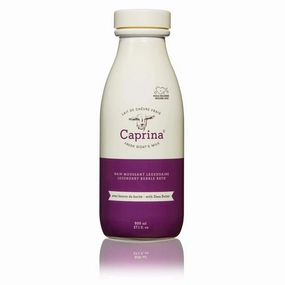 Caprina by Canus Legendary Bubble Bath with Fresh Canadian Goat Milk Gentle Soap Moisturizing Vitamin A, B2, B3 More, Shea Butter, 27.1 Fl Oz