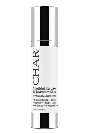 Char Youthful Restorer | Peptide-Rich Rejuvenating Moisturizer for Dry, Mature, or Sensitive Skin