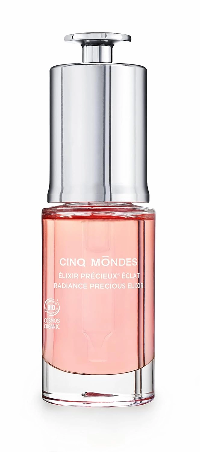 CINQ MONDES Radiance Precious Elixir Facial Oil Serum 0.50 fl oz - With Kemiri Nut Oil, Papaya Oil And Plant Super Oils To Boost Radiance For Glowing Skin