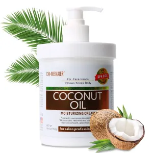 coconut Oil Lotion 550ml – Coconut Body Cream with Retinol & Vitamin E, Coconut Oil for Face, Body, & Hands, Anti Aging, Firming, Intense Hydration For Dry & Dull Skin