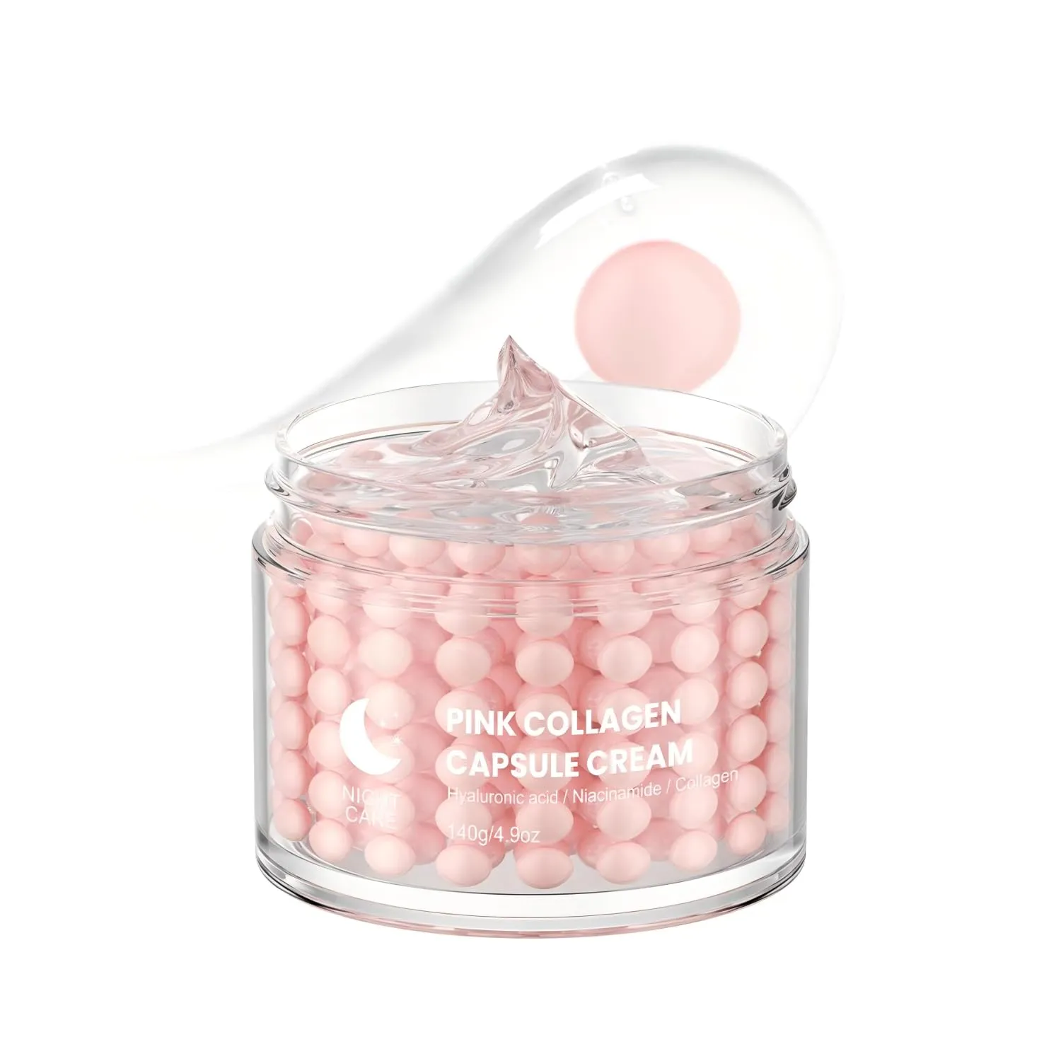 Collagen Capsule Cream - Retinol & Niacinamide Face Moisturizer for Wrinkles, Pores & Dullness | Hydrating, Exfoliating & Firming Treatment with Hyaluronic Acid | Soothes & Brightens Skin (1 piece)