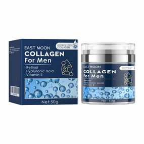 Collagen Face Cream with Retinol & Hyaluronic Acid - Day & Night Moisturizer for Wrinkle Reduction, Hydrating Facial Cream for Women & Men, 1.7oz
