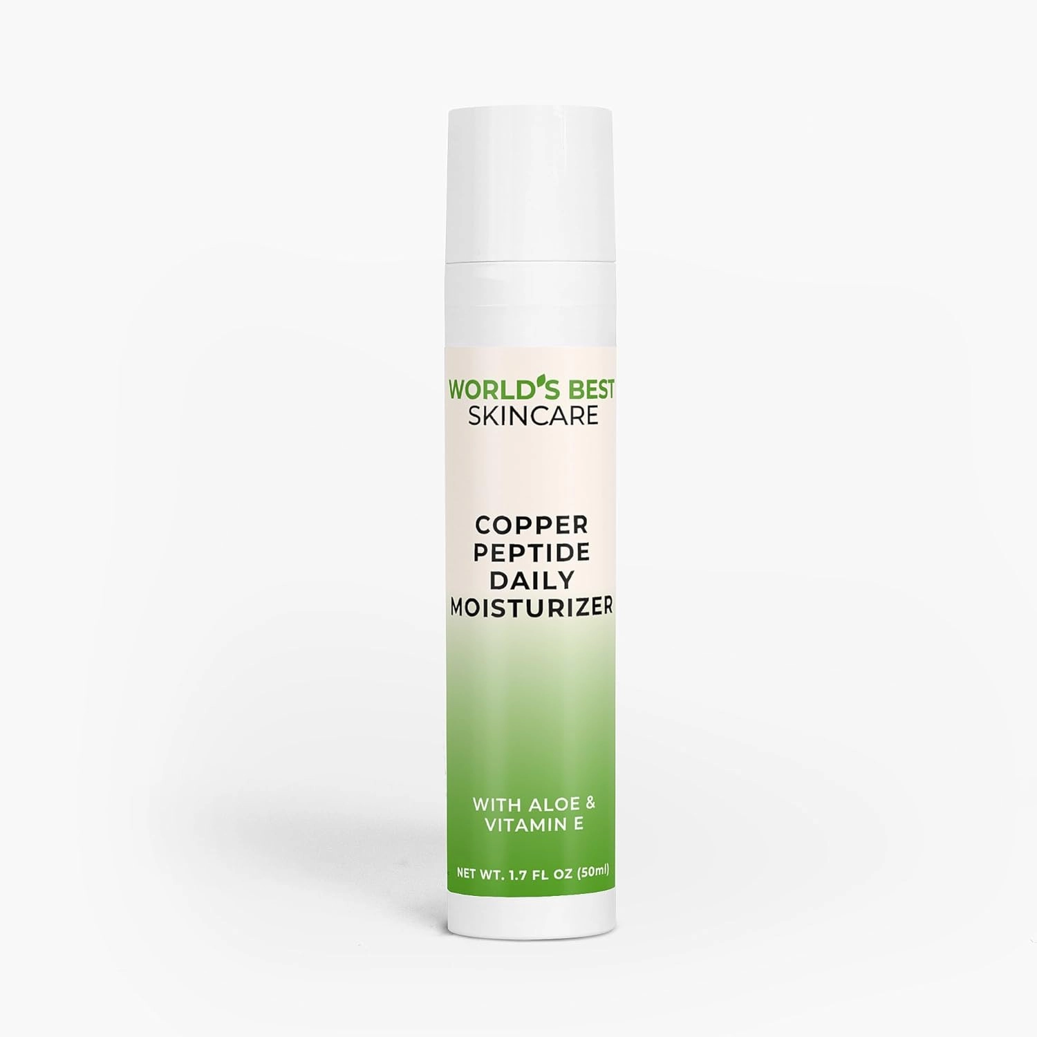 Copper Peptide Daily Moisturizer with Aloe and Vitamin E | 1.7 Fl Oz | World's Best Skincare