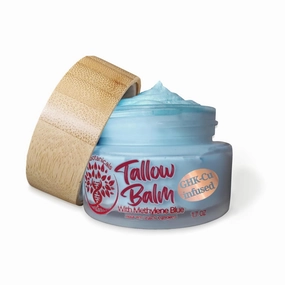Copper Peptide GHk-Cu & Methylene Blue Infused Whipped Grass Fed Beef Tallow Balm, Fine lines, Wrinkles, Eczema, Acne, Full body Moisturizer, All skin types, With Organic Ingredients 1.7oz