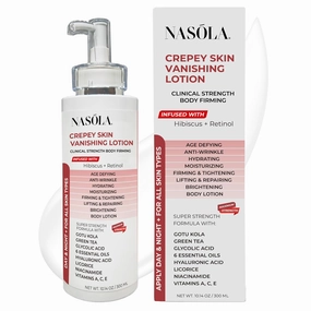 Crepe Erase Advanced Body Repair Treatment Lotion with Retinol and Hibiscus, Skin Tightening and Lifting Cream Moisturizer for Dry Aging Skin includes Vitamin A, E, C, and Green Tea, 10.14 Oz