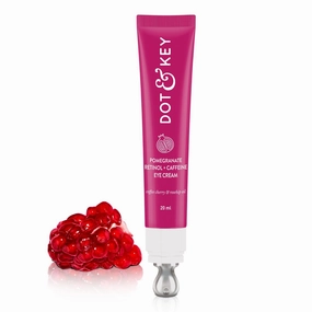 D.ot & K.ey Pomegranate Retinol   Caffeine Eye Cream | Smoothens Fine Line & Wrinkles | Fades Dark Circles | Locks Moisturizer to Prevent Dryness | Improves Skin Elacticity & Firmness | 20ml