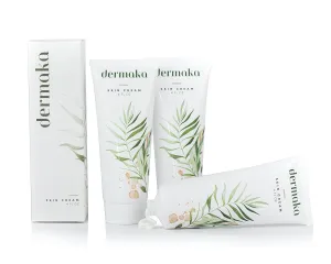 Dermaka All-Natural Cream 4 oz – 2 pack Moisturizing Lotion with Arnica, Green Tea, Chamomile & Vitamin E – Hydrating, Fast-Absorbing & Non-Greasy Formula for Healthy-Looking Skin