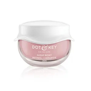 DotNKey Night Reset Retinol   Ceramide Night Cream | Anti Aging Cream For Women & Men | Reduces Fine Lines & Wrinkles | Oil Free & Non Sticky Moisturizer | For All Skin Types | 25ml