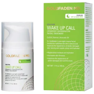 Dr. Goldfadens Wake Up Call Night Facial Moisturizer Night Cream for Dry & Aging Skin | w/Alpha Lipoic Acid, Avocado Oil Retinol, Co-enzyme Q10