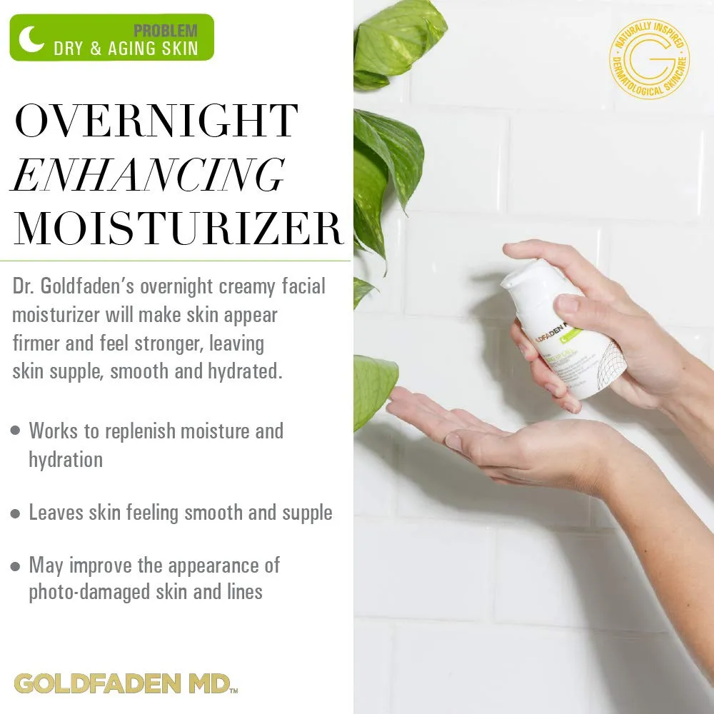 Dr. Goldfadens Wake Up Call Night Facial Moisturizer Night Cream for Dry & Aging Skin | w/Alpha Lipoic Acid, Avocado Oil Retinol, Co-enzyme Q10