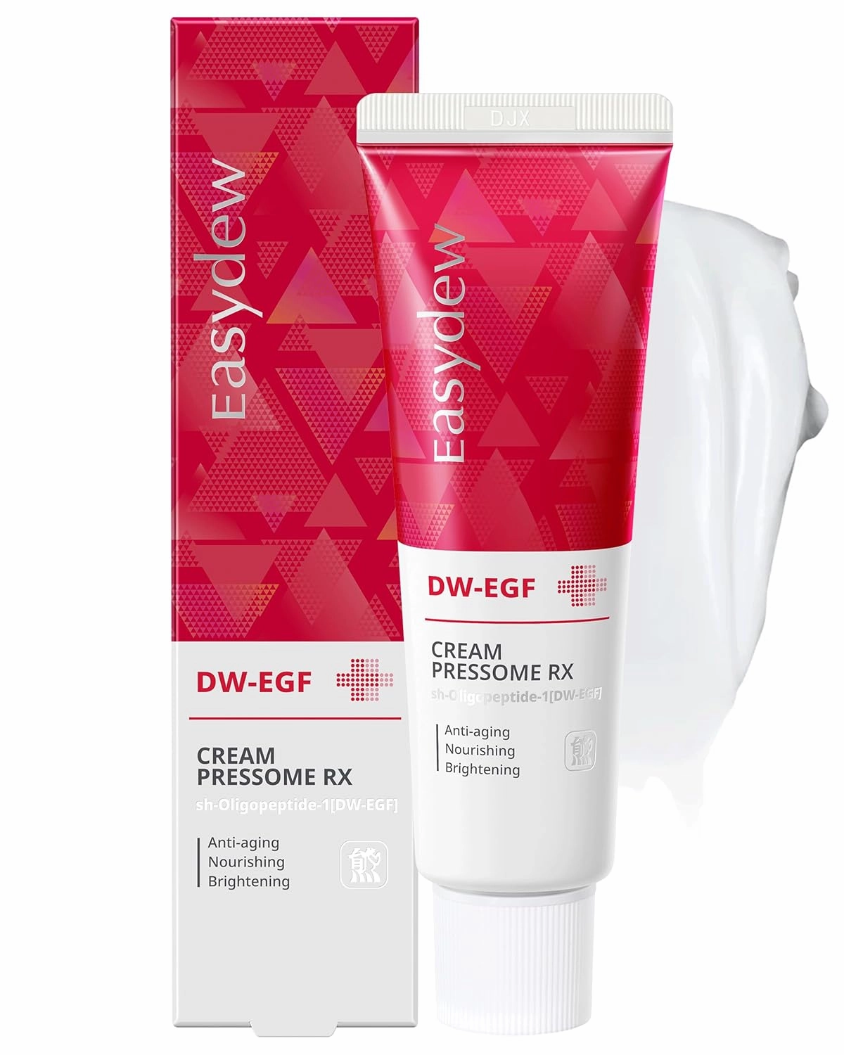 Easydew DW-EGF Pressome Cream(50ml).Anti-Aging Moisturizer with DW-EGF, Hyaluronic acid, Collagen, Elastin, ceramide, K beauty, Korea skincare