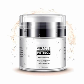 Elite Wrinkle Remover – Miracle Retinol Moisturizer | Instant Anti-Aging Face Cream with 2.5% Retinol, Hyaluronic Acid, Vitamin E & Green Tea | Skin Tightening & Firming | 1.7 Fl Oz