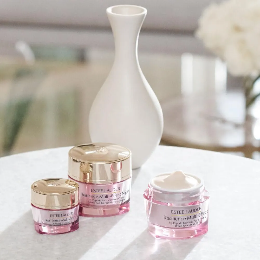 Estée Lauder Resilience Multi-Effect Tri-Peptide Face and Neck Cream Moisturizer, SPF 15