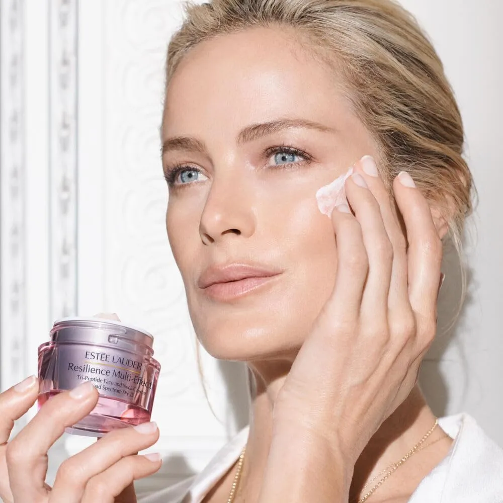 Estée Lauder Resilience Multi-Effect Tri-Peptide Face and Neck Cream Moisturizer, SPF 15