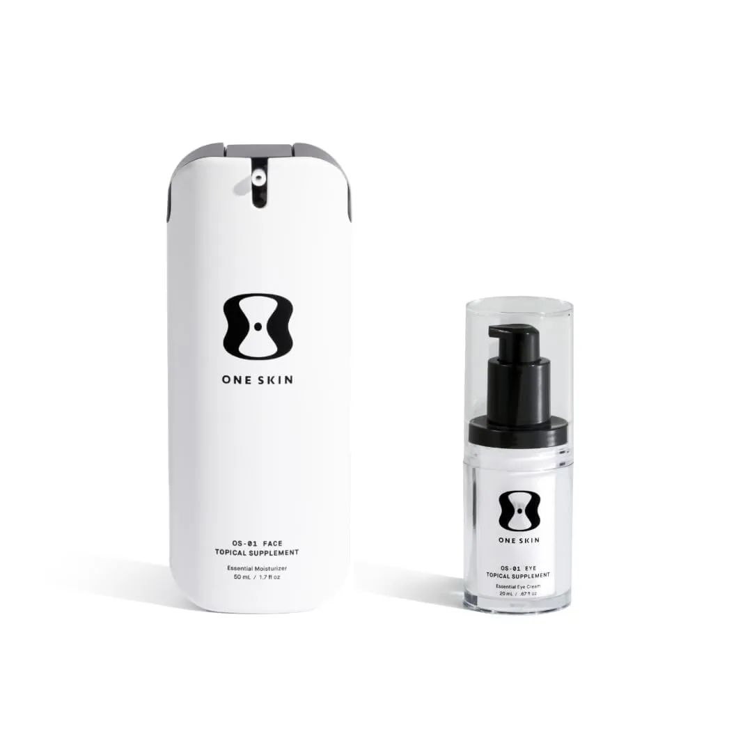 FACE & EYE OS-01 Peptide Topical Supplement | Skin Longevity Age Reversal Moisturizer and Eye Cream
