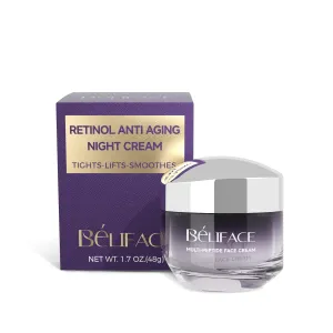 Face Moisturizer For Women, Gentle Retinol Cream With Peptide For Wrinkle Anti-Aging, Hydrating Facial Moisturizer With Hyaluronic Acid Niacinamide & Ceramides, Night Repair For All Skin Types 1.7 OZ