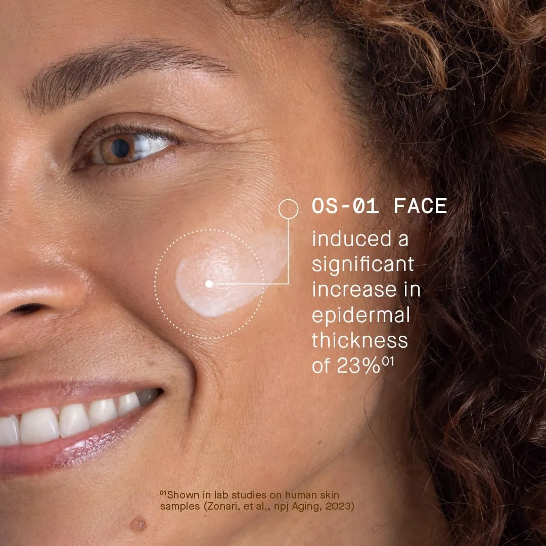 FACE OS-01 Peptide Topical Supplement & Skin Longevity Age Reversal Moisturizer