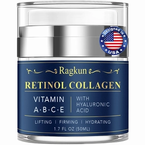 Face Moisturizer Retinol Cream - Neck Collagen Creams for Tightening and Firming - anti Aging Day & Night Facial Moisturizer for Women & Men, Tighten and Lift Wrinkle Cream - 1.7 Fl Oz