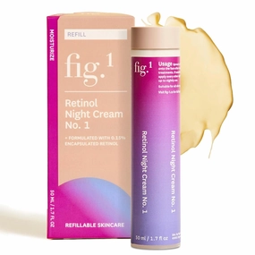 Fig.1 Retinol Night Cream Refill, Non-Irritating Face Moisturizer, 1 fl oz