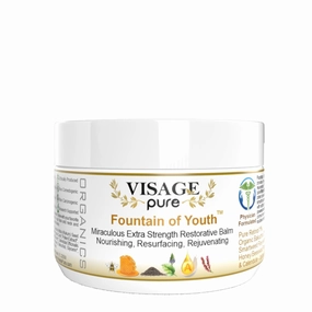 Fountain of Youth - Extra Strength Restorative Melting Balm- Powerful Combination of Retinol, Bakuchiol Oil, and Resveratrol. Immense Nutrition, Intensive Wrinkle Repair, Exceptional Glow