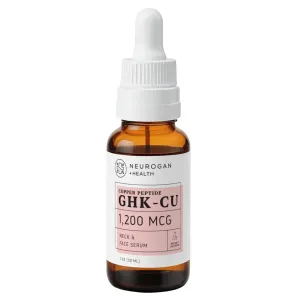 GHK-Cu (Copper Peptide) Neck & Face Serum 1,200mcg (1 oz bottle) by Neurogan