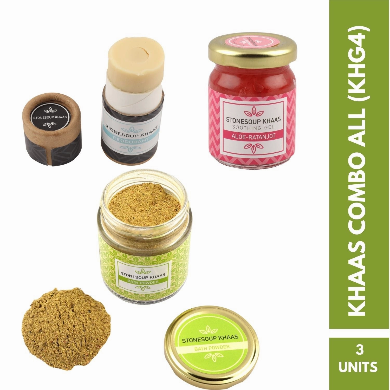 Gift Combo (KHG4)- Soothing Gel, Bath Powder, Deo Stick