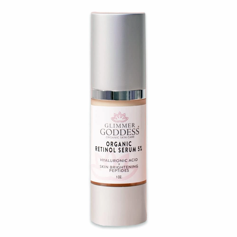 Glimmer Goddess Organic 5% Retinol Face Serum, 1.0 oz