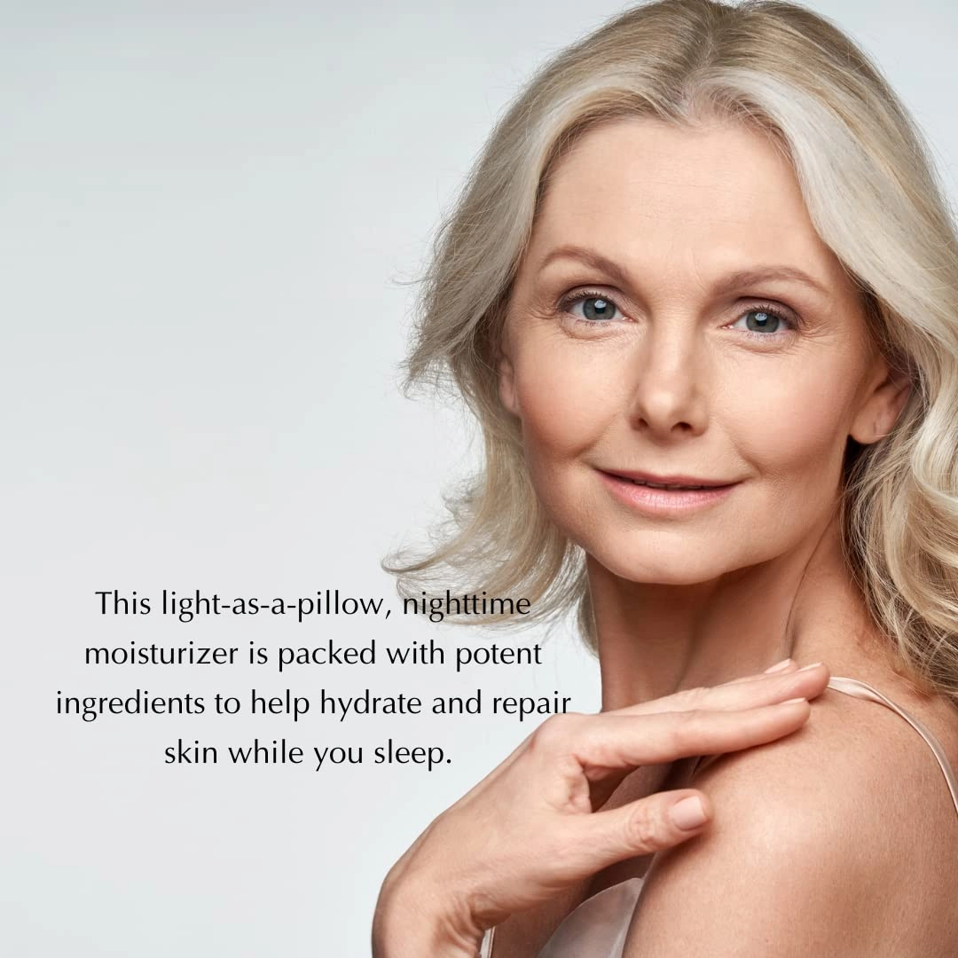 Gluten-Free, Vegan Wrinkle Repair Retinol Regenerating Night Face Moisturizer by Dr. Liia