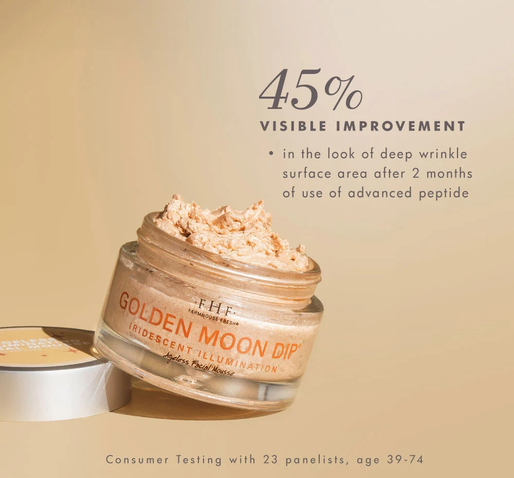 Golden Moon Dip Illumination Mousse with Retinol   Wrinkle-Targeting Peptides