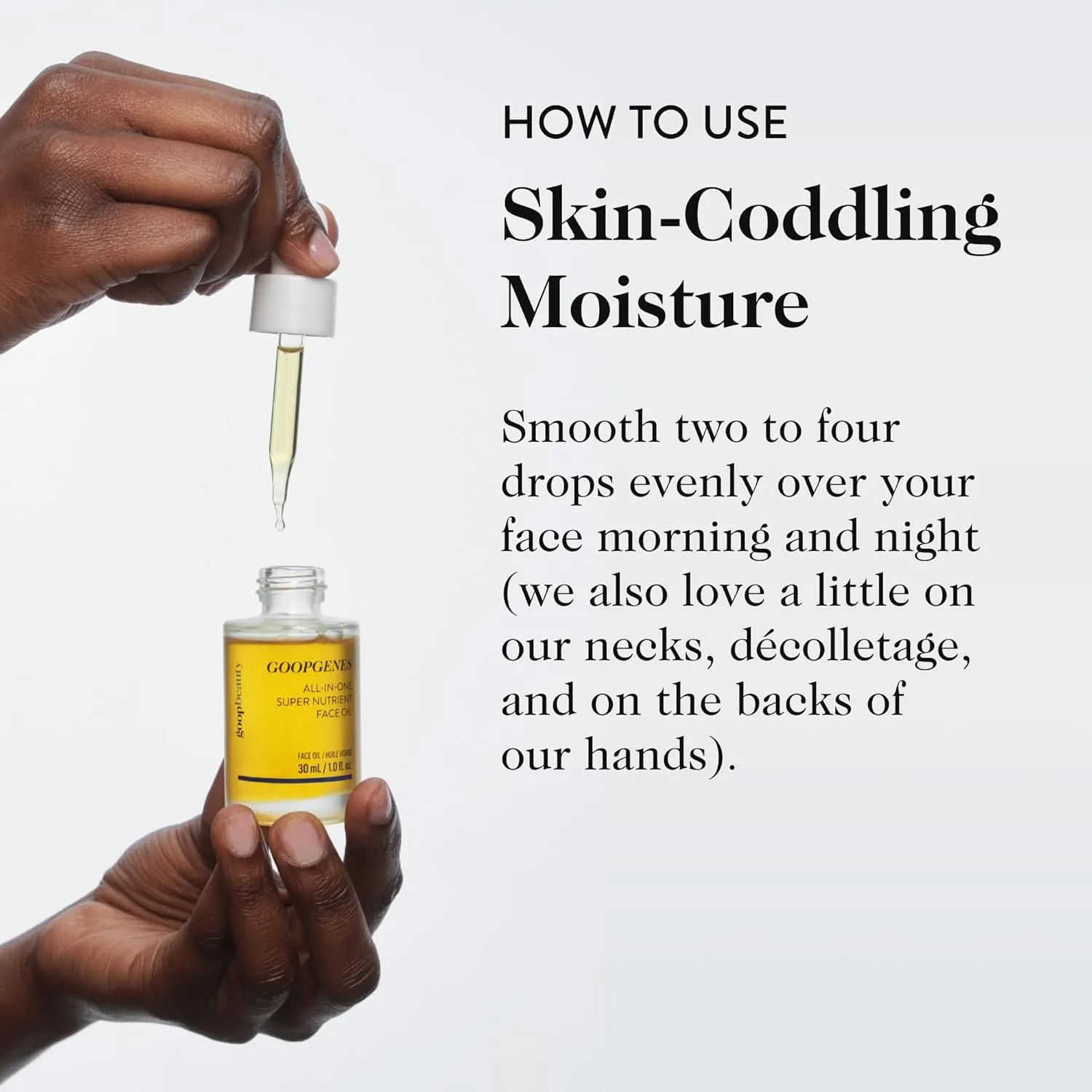 goop Beauty Nutrient Face Oil | Anti Aging Moisturizer for Smooth Skin Texture & Wrinkles | Bakuchiol, Cacay, & Organic Amla | 1 fl oz
