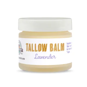 Grassfed Beauty Regenerative Lavender Tallow Balm, Dry Rendered, Therapeutic Grade, Lab Tested Tallow Grass Fed, Superior Tallow Moisturizer for Face and Body, Organic Ingredients, 2 oz